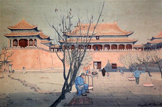 Elizabeth Keith (1887-1956) Forbidden City, Peking 10 x 15in.